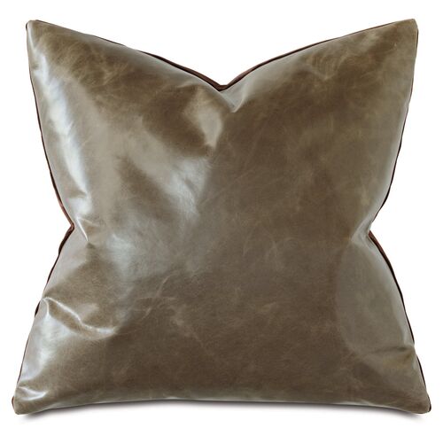 Marni 20x20 Leather Pillow, Cocoa~P77634426