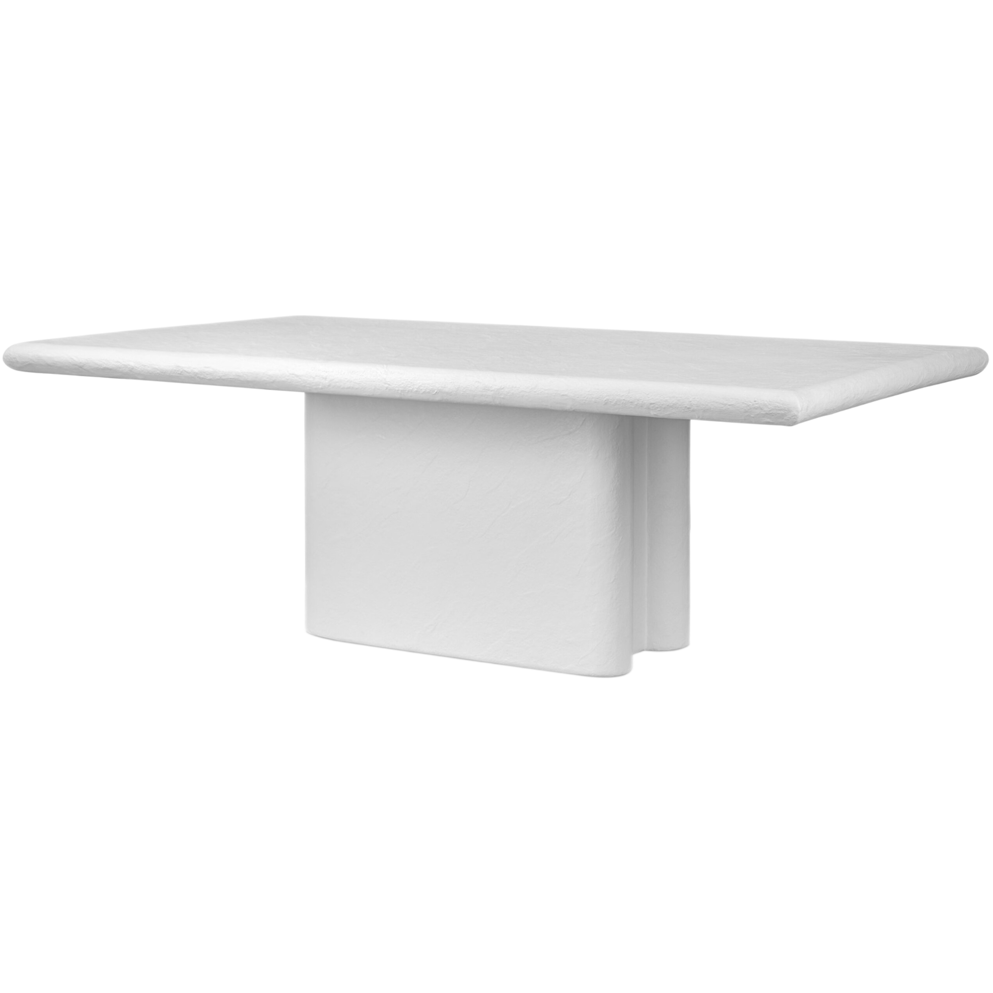 Noralith 84" Dining Table, Plaster Molded Concrete