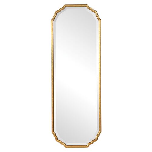 Soleia Wall Mirror, Gold Leaf~P77517858