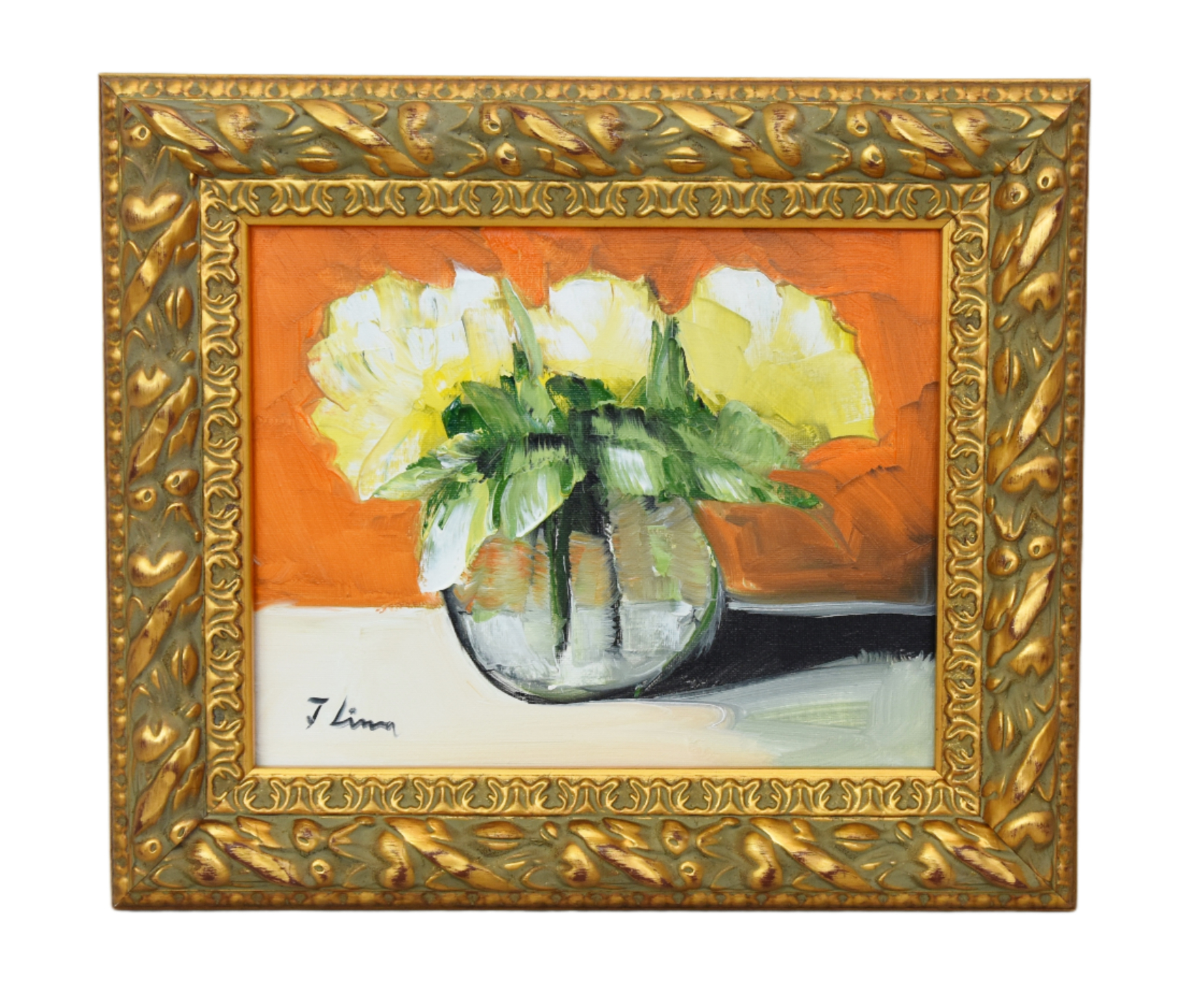 Creamy Yellow Bouquet Flowers Painting~P77692835