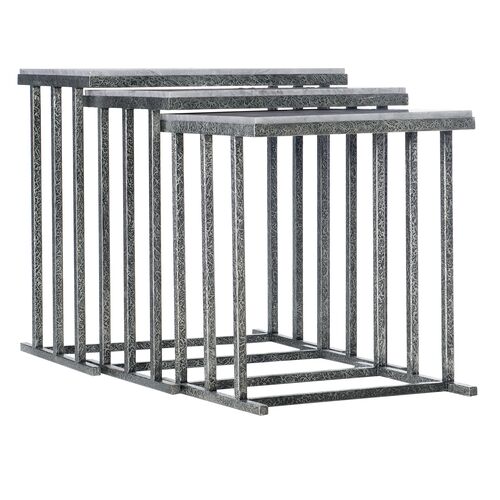 Melange Bianca Nesting Tables, Gray