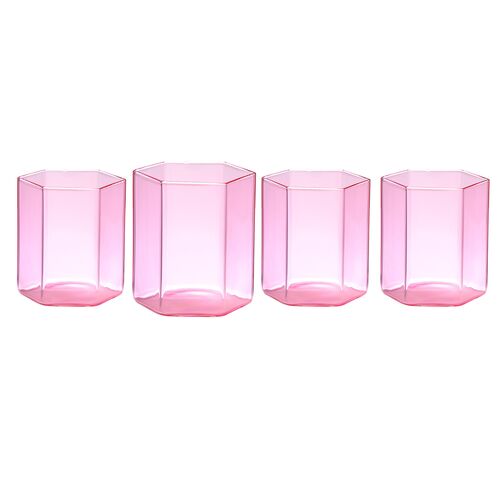 S/4 Helix Double Old Fashion Glasses