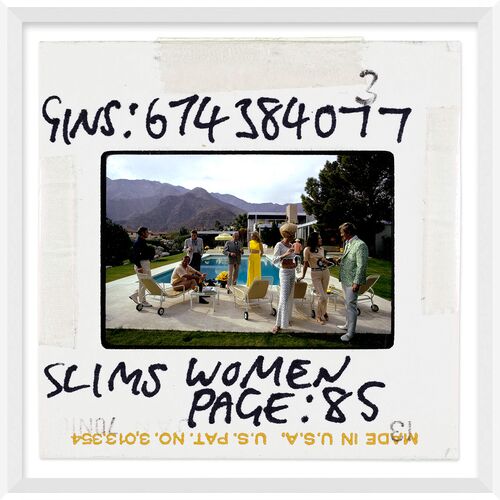 Slim Aarons, Desert House Party - Slide, January 1, 1970~P111113252