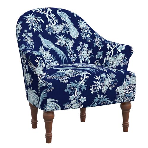 Preeti Accent Chair, Daman Blue
