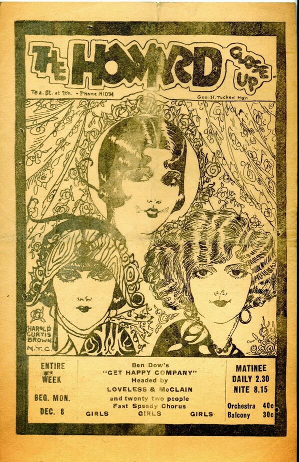 A 1924 theater program illustrated by Harold Curtis Brown. Photo: Henry P. Whitehead Collection, Anacostia Community Museum Archives, Smithsonian Institution.
