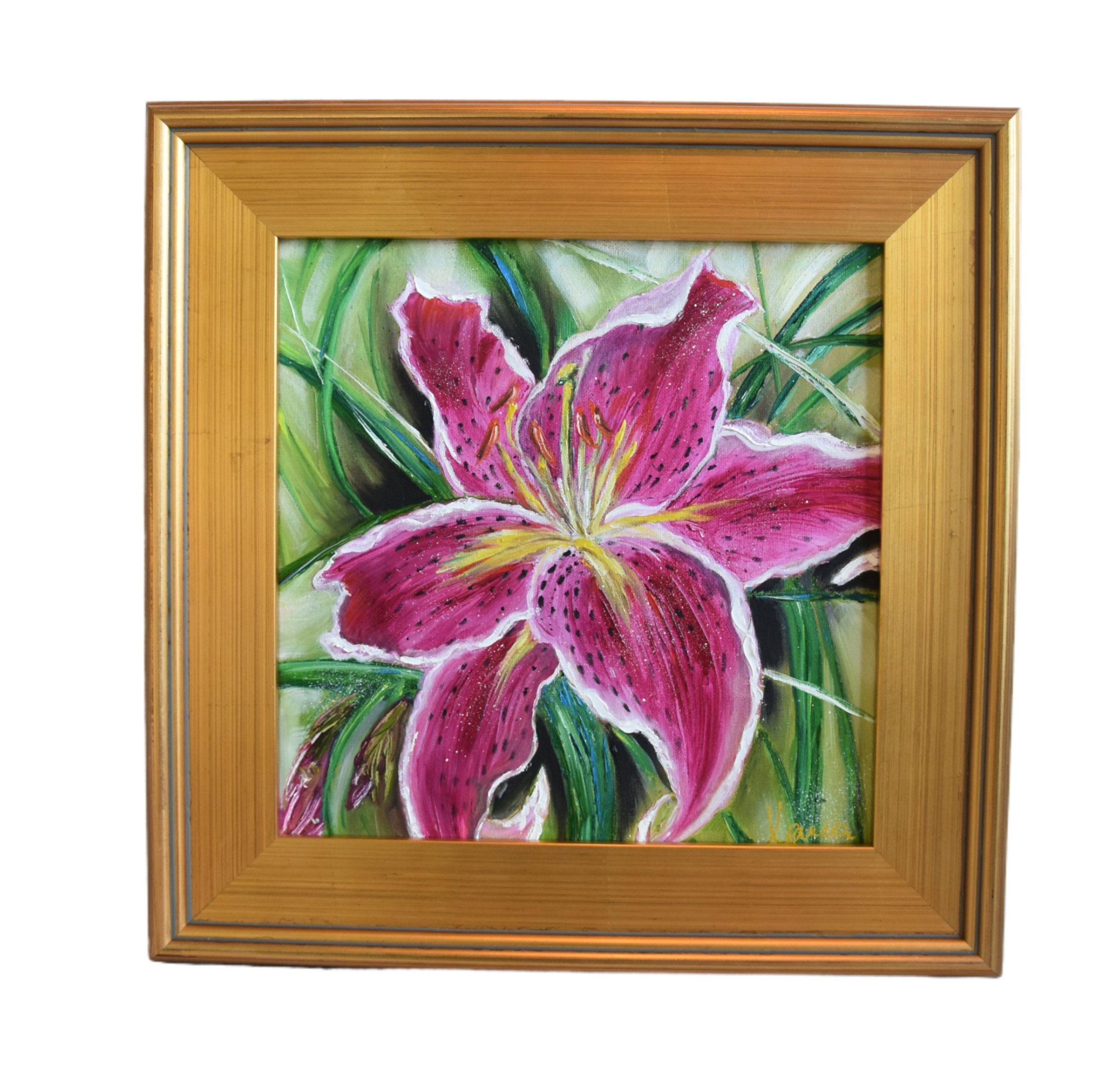 Impressionist Stargazer Flower Painting~P77684337