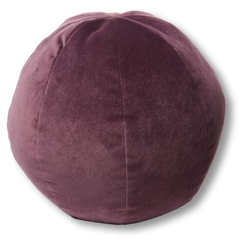Emma 11x11 Ball Pillow, Fig Velvet~P77483709