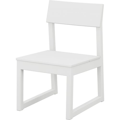 Bree Outdoor Dining Side Chair, White~P77651098