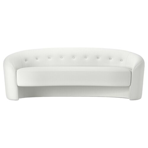 The Button Crescent Sofa, Linen The Button Crescent Sofa, Linen