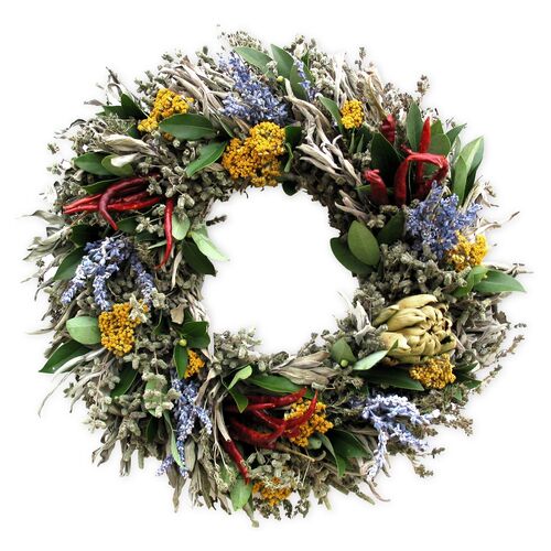 Artichoke & Herb Wreath, Dried~P76104565~P76104565