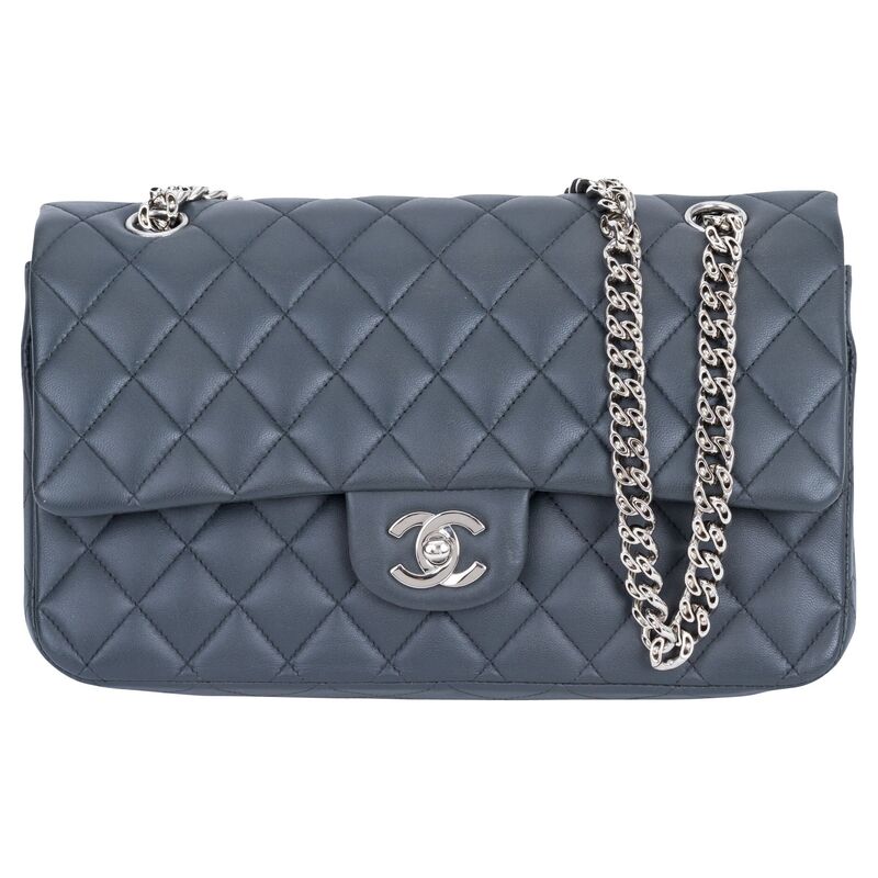 Vintage Lux - Chanel Gray Double Flap Bag | One Kings Lane