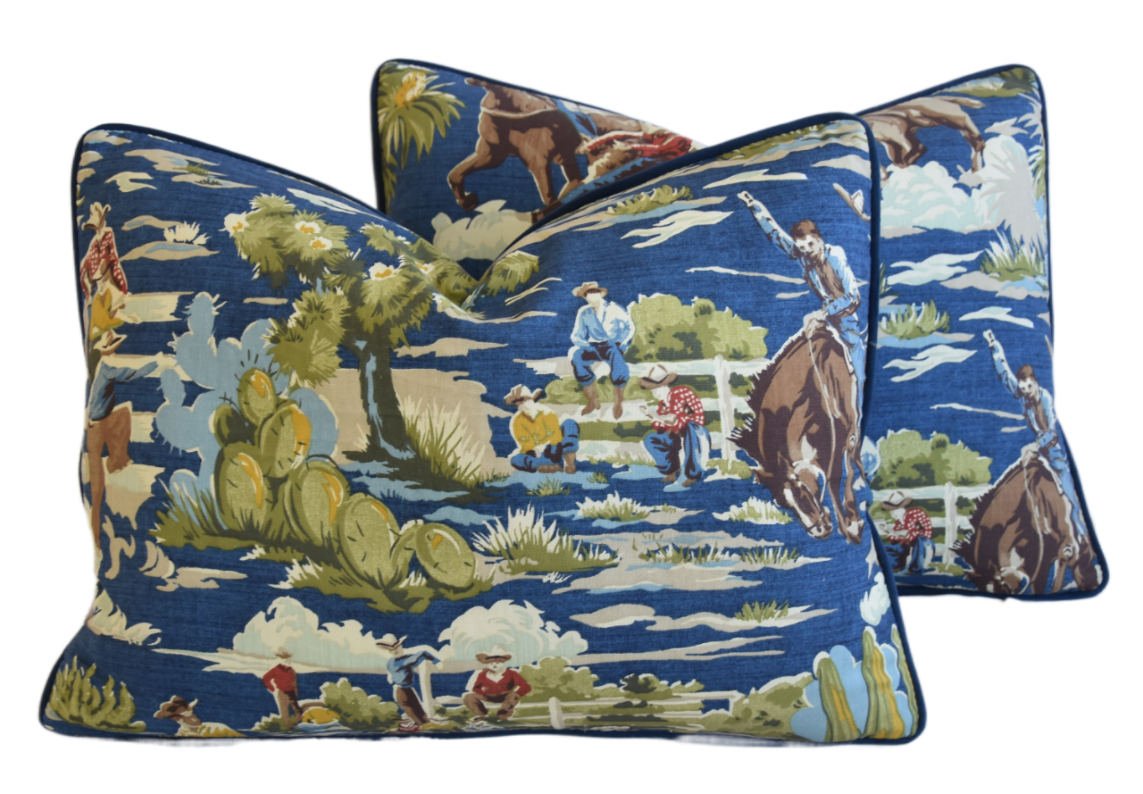 Western Ranch Cowboy Rodeo Pillows, S/2~P77659967