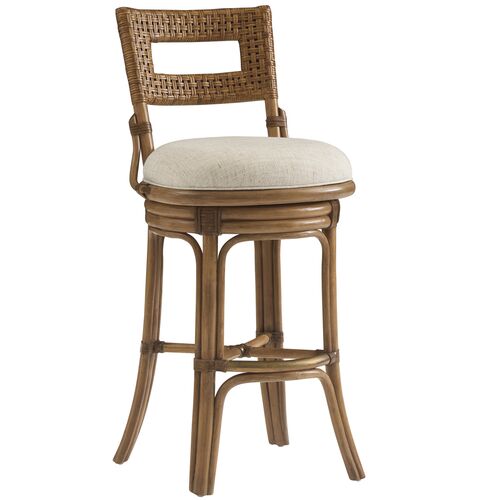 Bay Harbour Swivel Bar Stool, Sunwashed