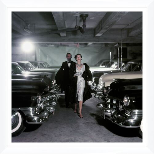 Vogue Magazine, "Barbara Mullen with Cars," John Rawlings, November 1, 1952 Photograph