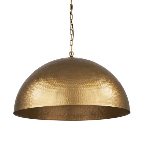 Ria Hammered Metal Dome Pendant Ria Hammered Metal Dome Pendant