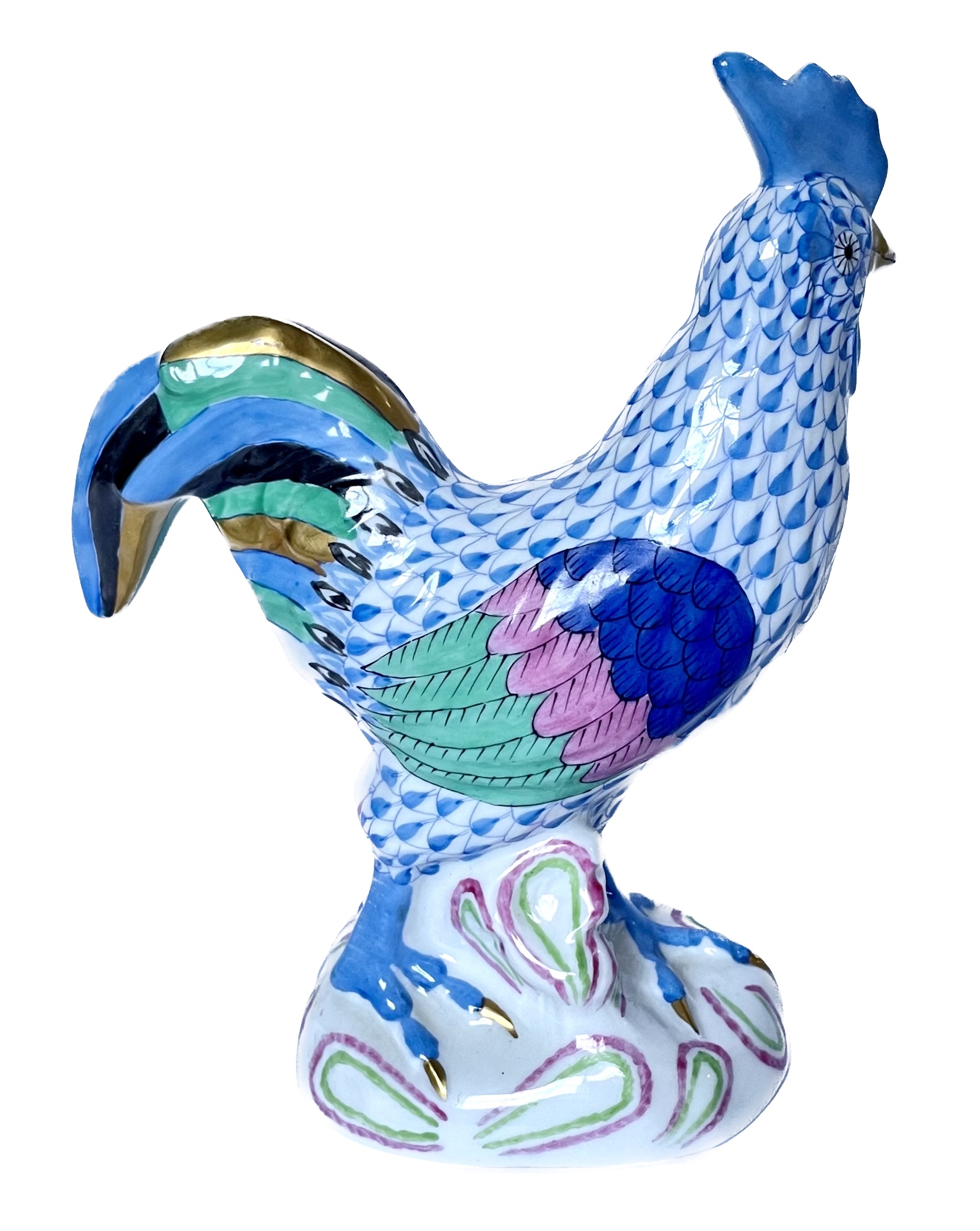 Herend Porcelain Rooster Figurine~P77687279