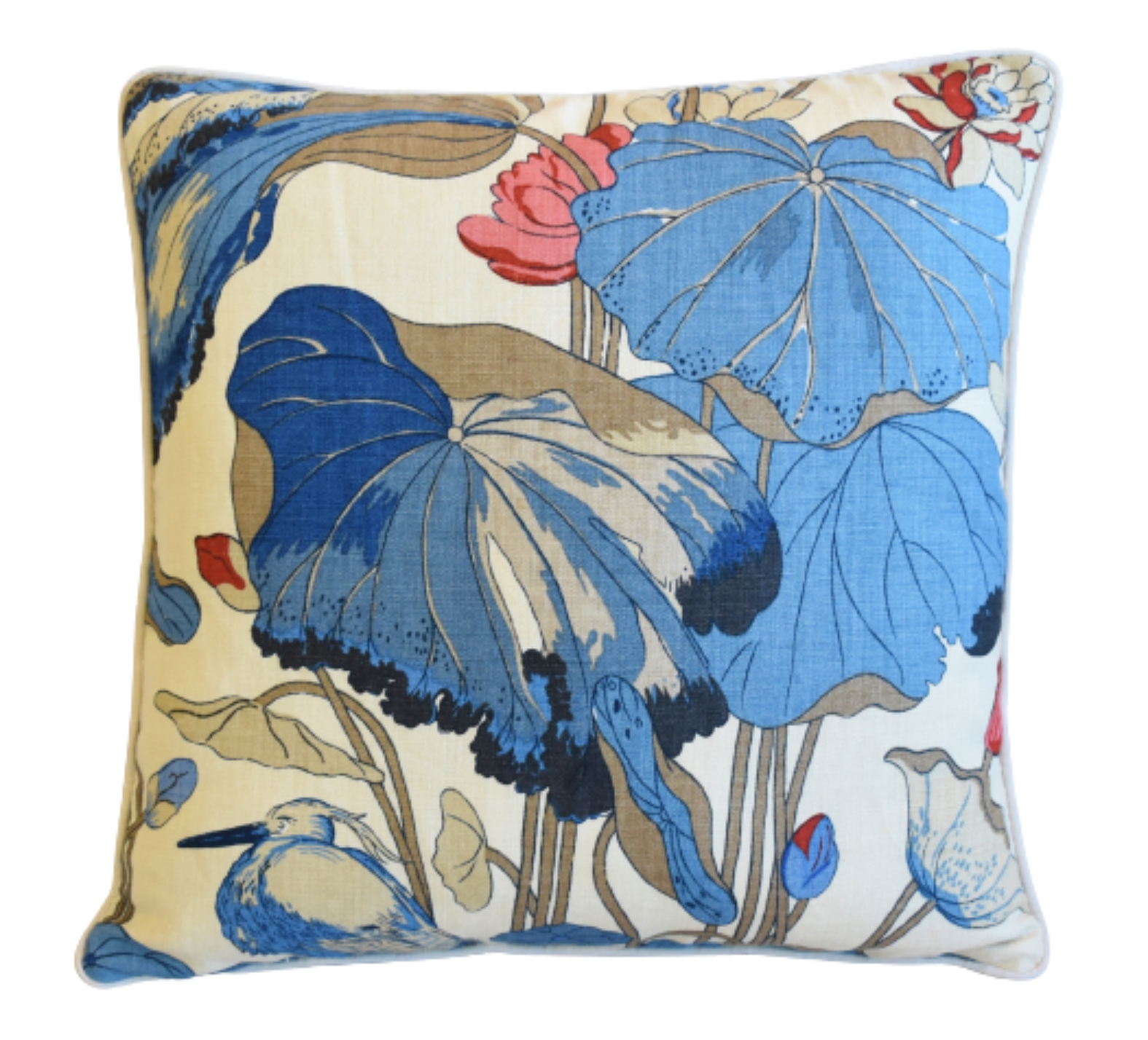 GP&J Baker Nympheus Floral Linen Pillow~P77678859