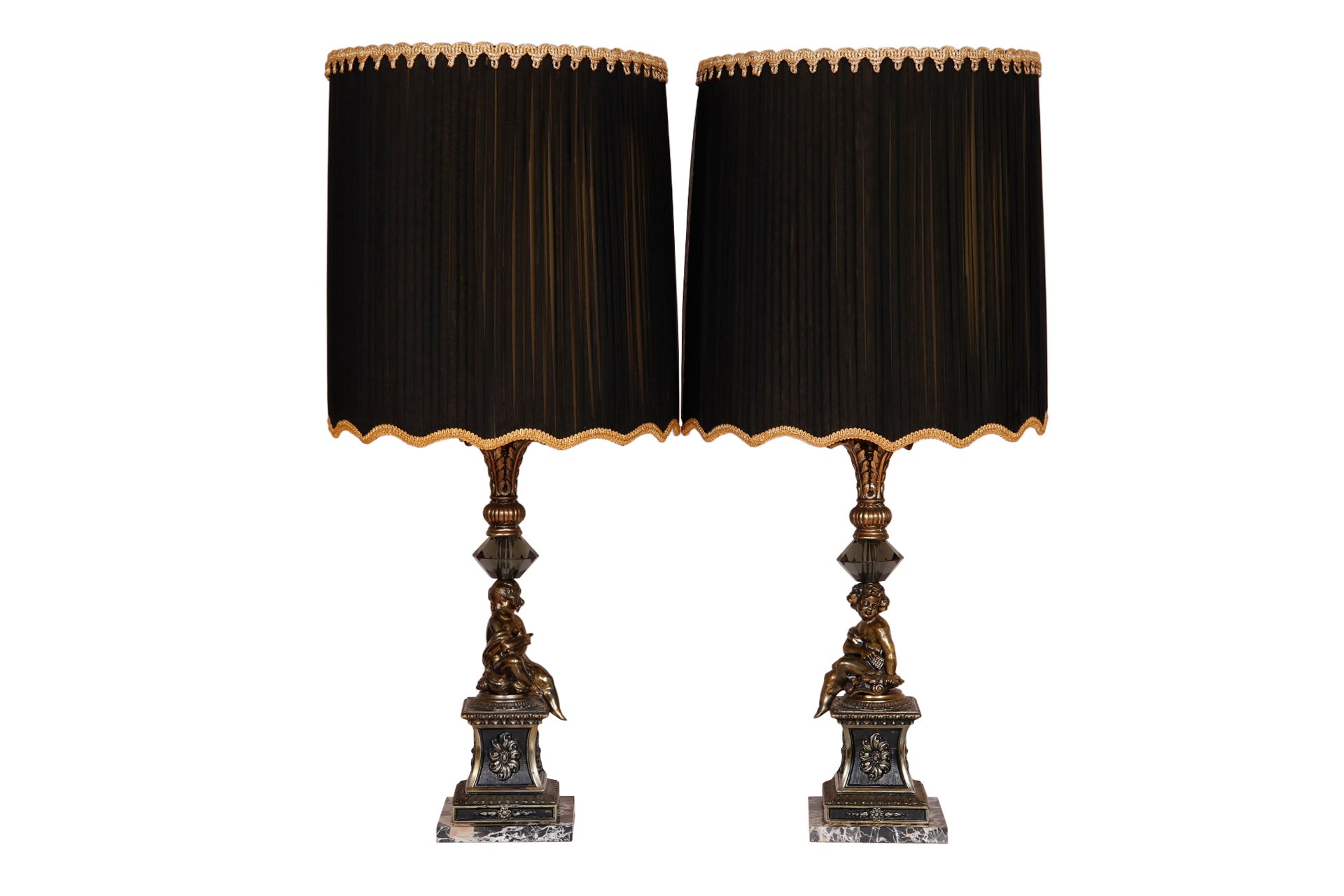 Figural French Empire Table Lamps, Pair~P77620672