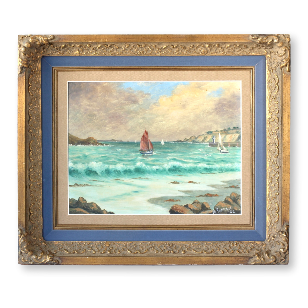 1960s French Seascape Painting~P77705128