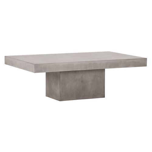 Kiaran Outdoor Coffee Table, Gray Concrete~P77650409