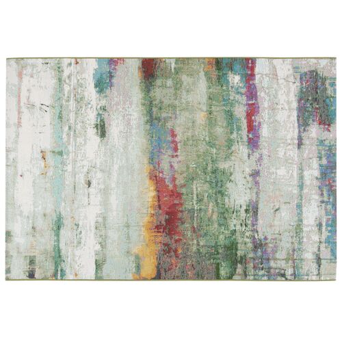 Barbados Rug, Green/Purple
