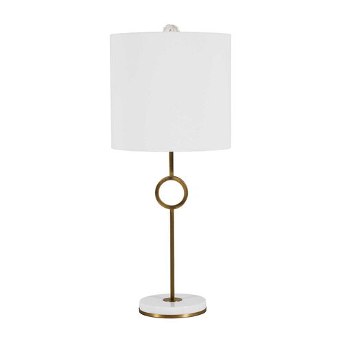 Kerry Marble Table Lamp, Antique Brass