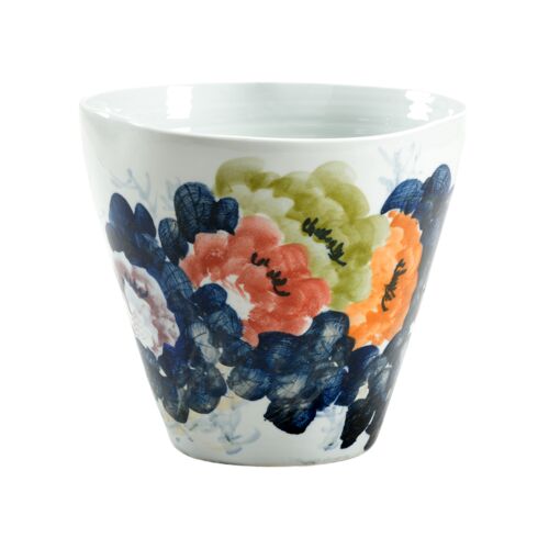Garden City Porcelain Planter, Multicolor