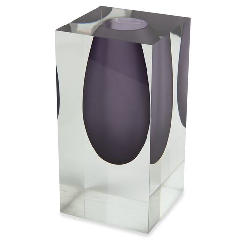6" Mesa Drop Vase, Smoke~P77534270