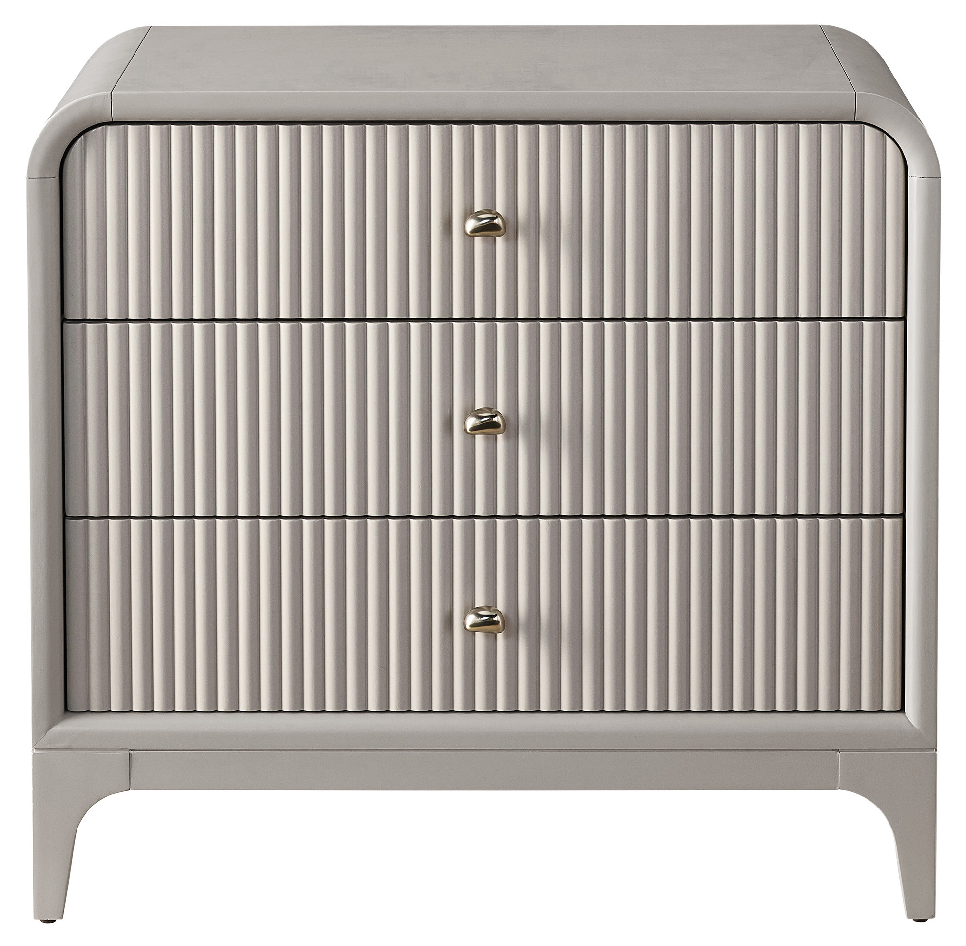 Tranquility 3-Drawer Nightstand in Gray Moonstone