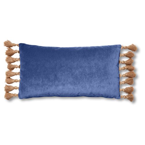 Lou 12x23 Lumbar Pillow, Cobalt Velvet~P77551937