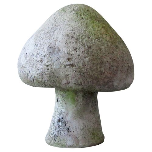 8" Wild Mushroom, White Moss~P76625553