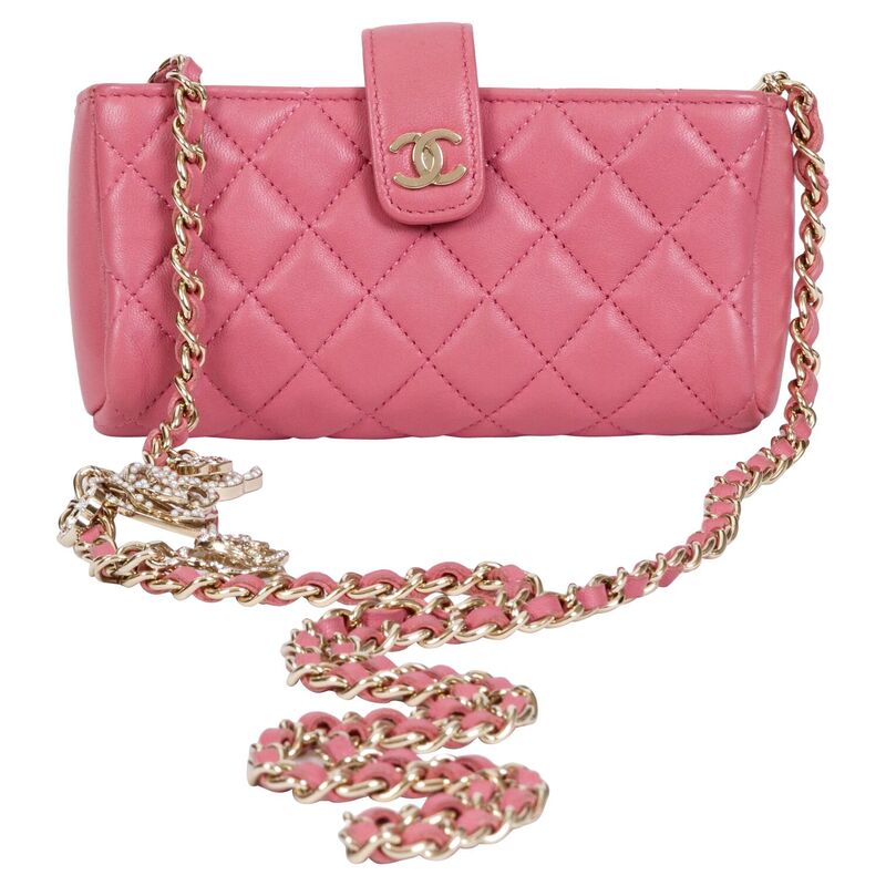 Vintage Lux - Chanel Pink Crossbody w/ Camellia Charms | One Kings Lane