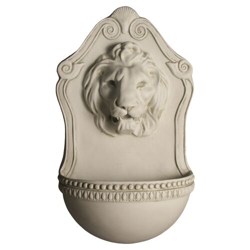 23" Aged Lion Wall Fountain~P76590141