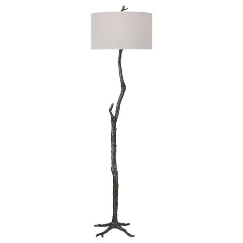 Aurelio Floor Lamp, Black/Bronze