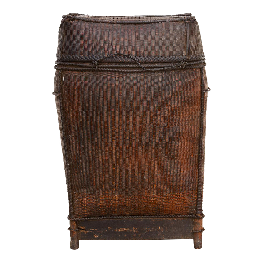 Antique Rattan Storage Basket~P77658325