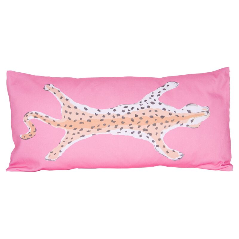 Leopard 12x24 Pillow, Pink