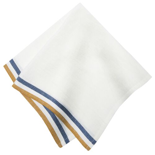 Normandy White Napkins, Set of 4 Normandy White Napkins, Set of 4