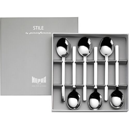 S/6 Stile Coffee Spoons, Stainless Steel~P77647010