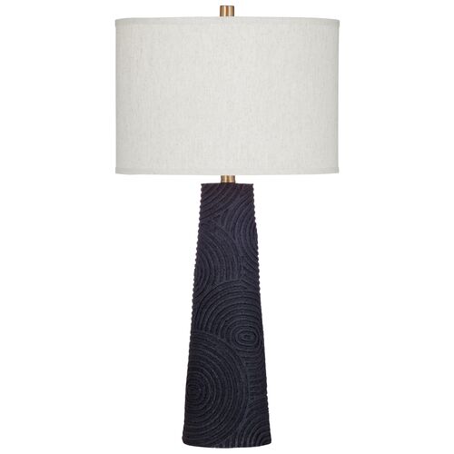 Sidney Resin Table Lamp, Black Sidney Resin Table Lamp, Black
