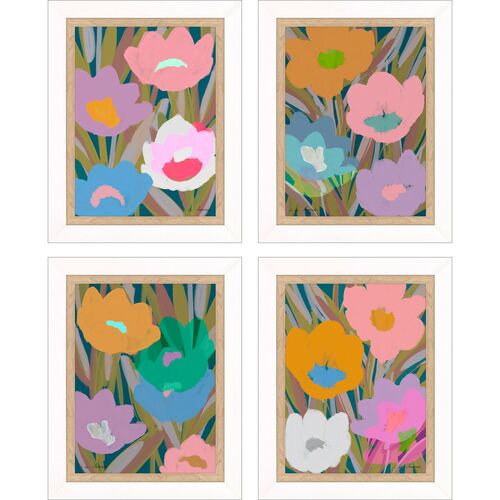S/4 Bold Botanicals Framed Wall Art S/4 Bold Botanicals Framed Wall Art