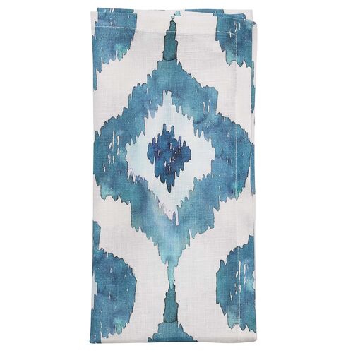 S/4 Watercolor Ikat Napkins S/4 Watercolor Ikat Napkins
