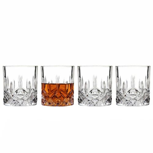 S/4 Chester Crystal Double Old Fashioned Glasses