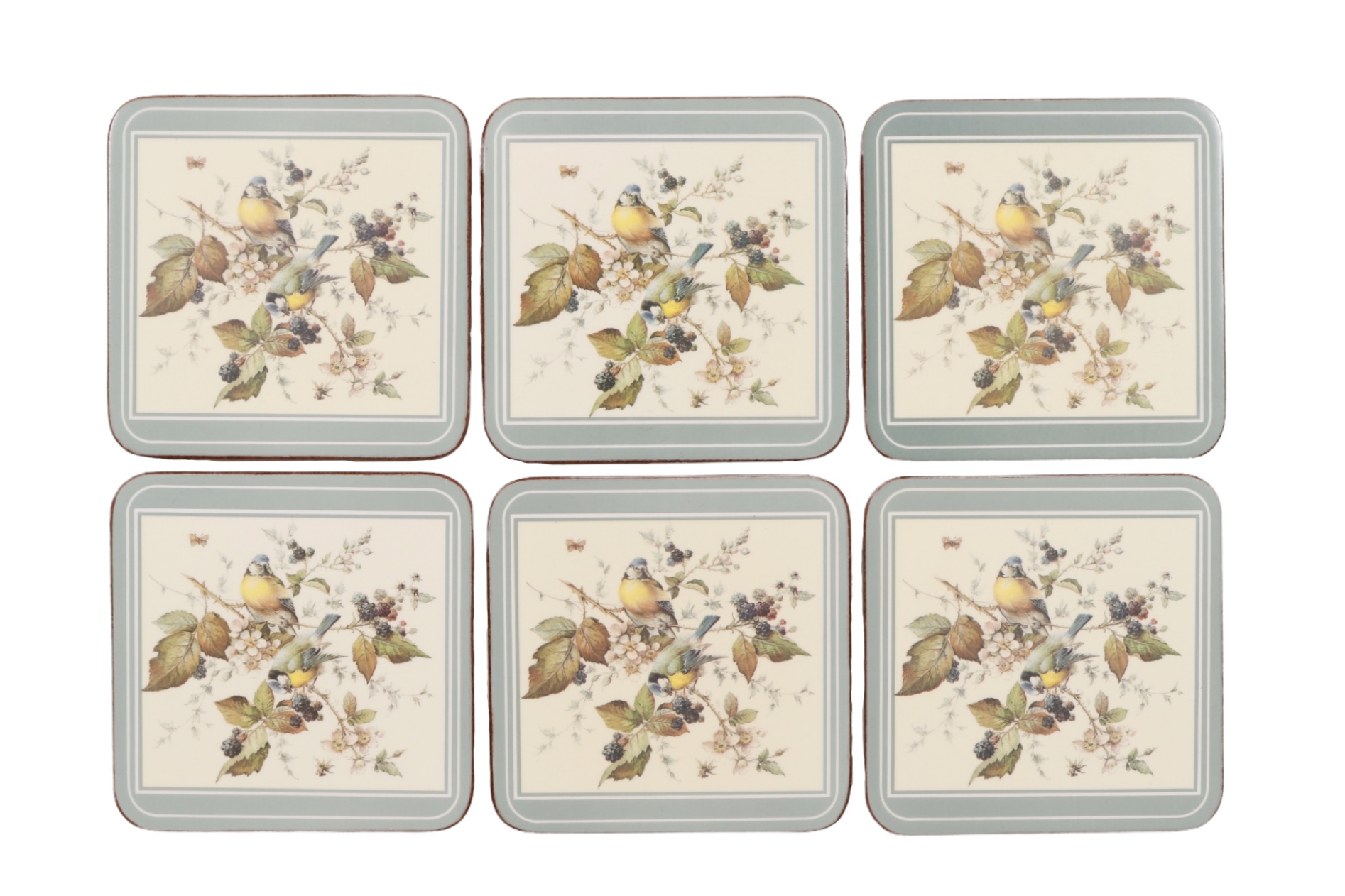 Pimpernel Blue Tit Coasters - Set of 6~P77657593