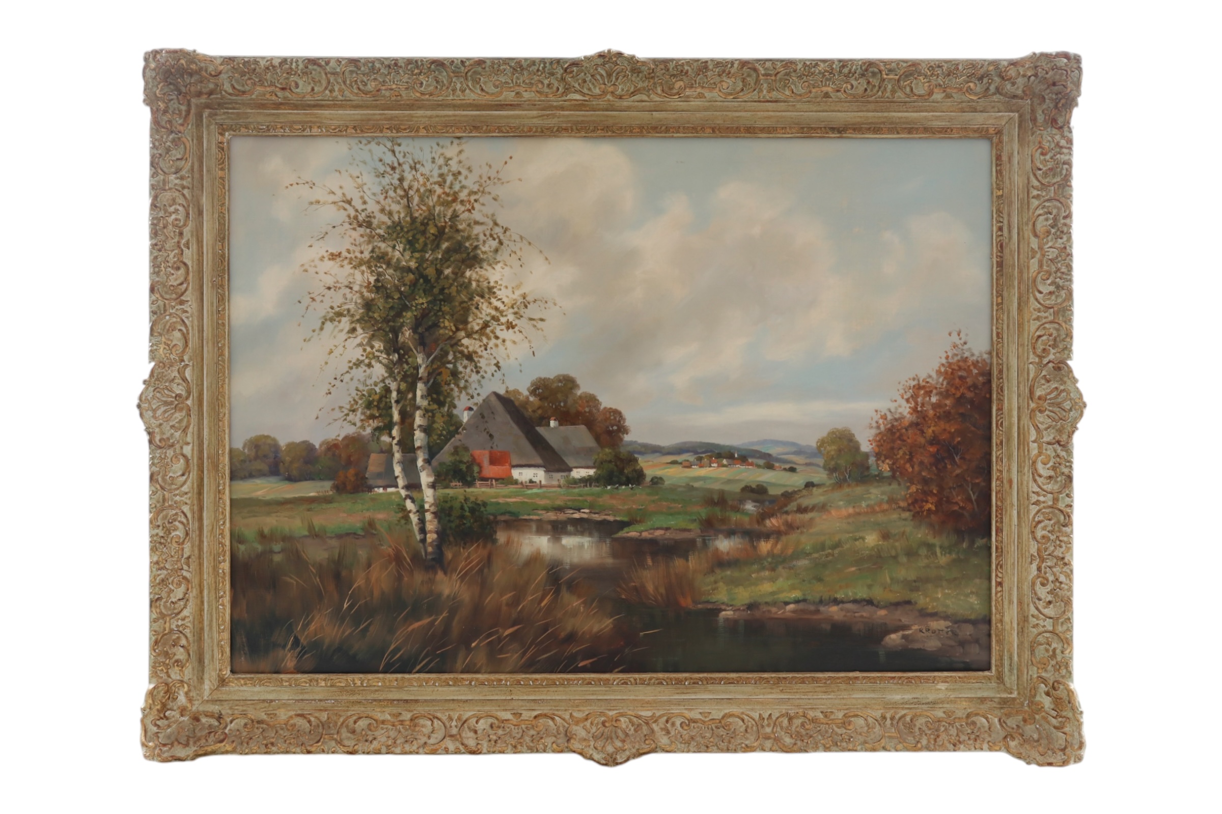 Krotter Signed Framed Oil on Canvas~P77708208