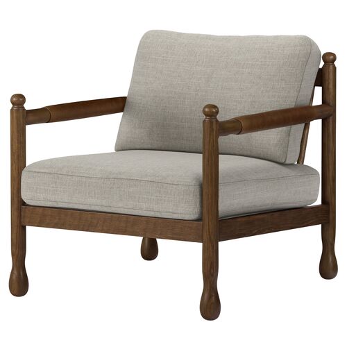Amy Performance Linen Occasional Chair Amy Performance Linen Occasional Chair