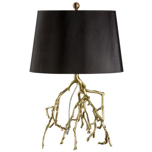 Autumn Brass Table Lamp, Gold