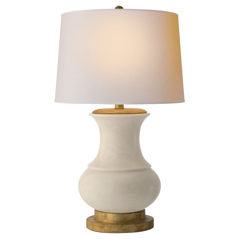 Deauville Table Lamp, Tea Stain Crackle