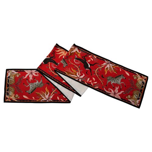 Sable Royal Red Table Runner, Red~P77641837