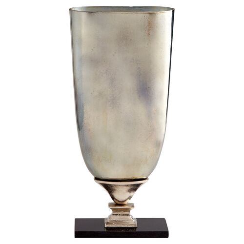 22" Chalice Large Vase, Antiqued Platinum~P77442760