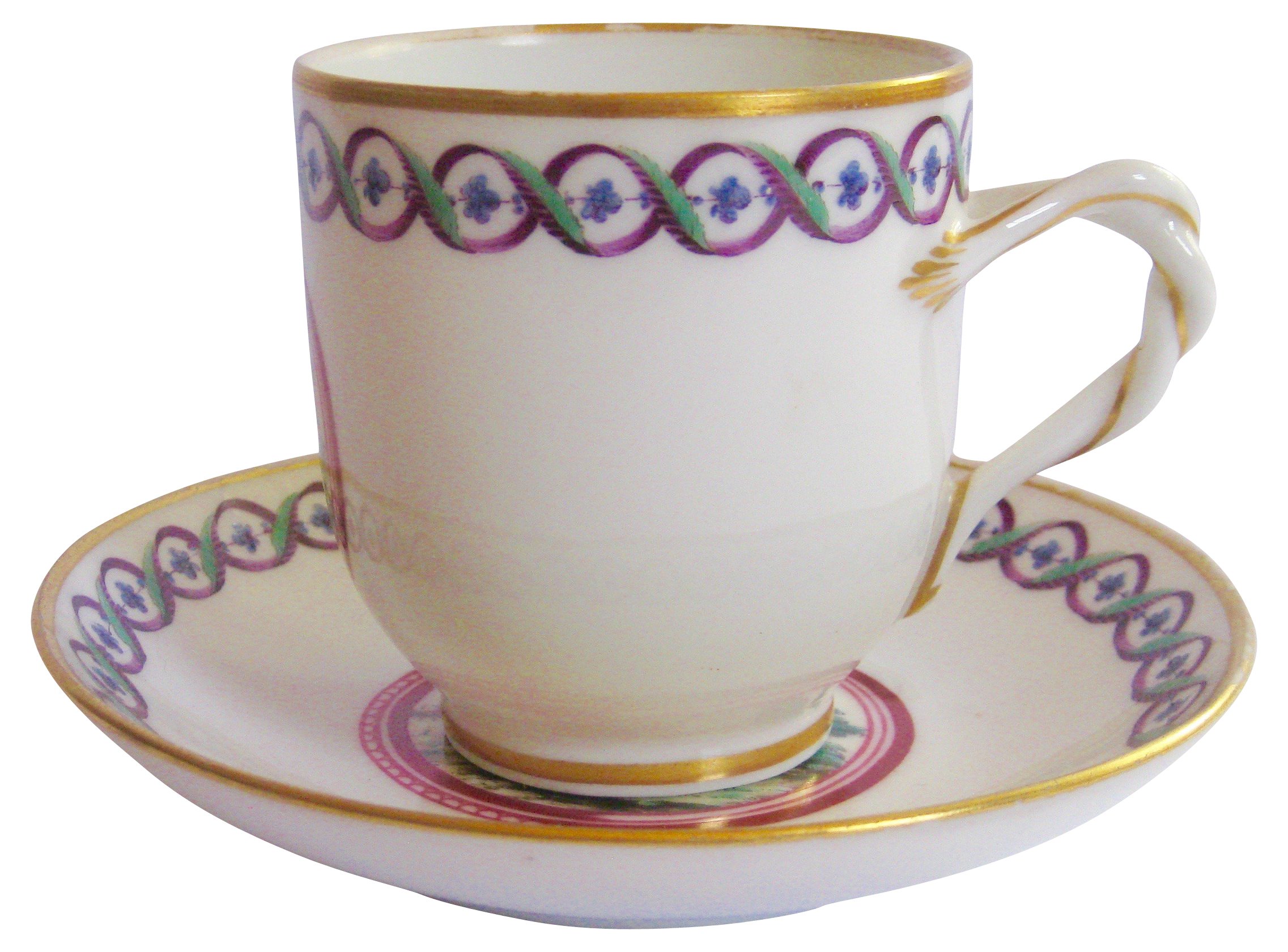 1920s Ginori Porcelain Cup & Saucer~P77367925